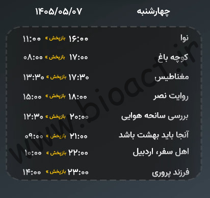 جدول پخش شبکه مستند 【آخرین آپدیت امروز】+ فرکانس